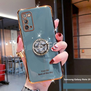 เคส Samsung Note20 Note20Plus Note10 Lite Plus  Note9 Note8 เคสโทรศัพท์มือถือ ซิลิโคนนิ่ม สไตล์หรูหรา พร้อมแหวนจับ | DK