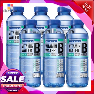 วิตอะเดย์ น้ำดื่มผสมวิตามินบีรวม กลิ่นน้ำเก๊กฮวย 470 มล. x 6 ขวดเครื่องดื่มเพื่อสุขภาพVitaday Vitamin B Water Chrysanthe