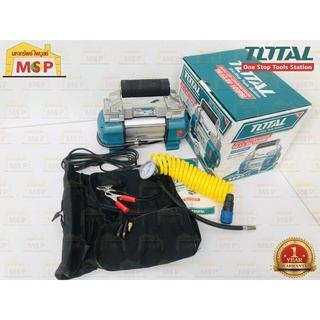 Total ปั๊มลมมินิ DC 12V 18A TTAC2506 ใช้ในรถยนต์