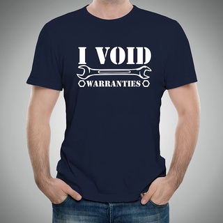 เสื้อยืดโอเวอร์ไซส์เสื้อยืด ผ้าฝ้าย พิมพ์ลาย I Void Warranties สไตล์สปอร์ต สําหรับผู้ชายS-3XL