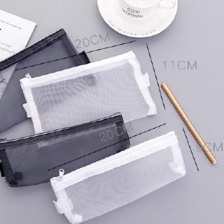 🌟New Arrival🌟Creative Concise Portable Stationery Storage Transparent Gauze Pencil Case