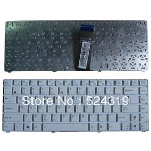 แป้นพิมพ์แล็ปท็อปใหม่สําหรับ Asus 1215N 1215P US Layout สีขาว