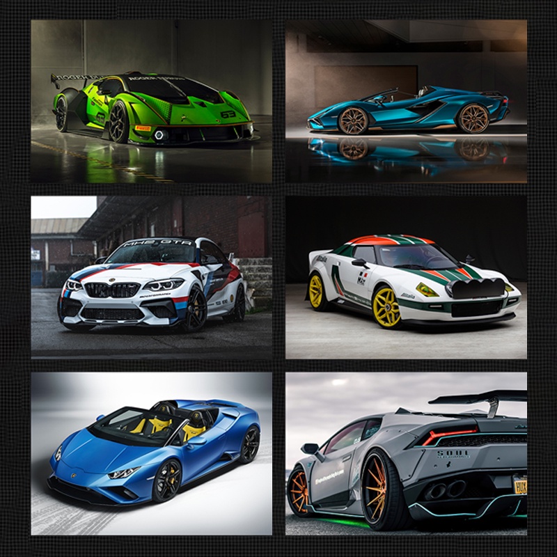 G GTR รถสปอร์ตโปสเตอร์โปสเตอร์โปสเตอร์รถ Ferrari Porscheสติ๊กเกอร์ติดผนังรถที่มีชื่อเสียงรถเยี่ยมห้องนอนหอพักสติ๊กเกอร์ติดผนังHDสติ๊กเกอร์ฟิล์มป้องกันกาวโปสเตอร์40x60ซม.
