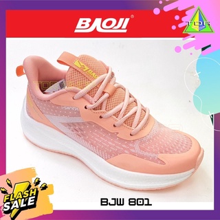 Baoji รุ่น BJW 801 รองเท้าผ้าใบ ผูกเชือก ใส่วิ่ง สำหรับ ผู้หญิง สำหรับออกกำลังกาย หรือสำหรับใส่ทำงาน ใส่เที่ยว ได้