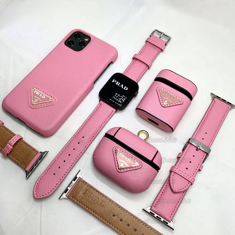 [new]Prada iPhone 12 11Pro XR Case Apple iwatch5 Airpods Pro Protective Case s49T