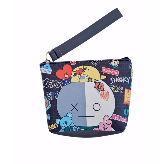 BTSกระเป๋าสตังค์btsมีสายคล้องมือ