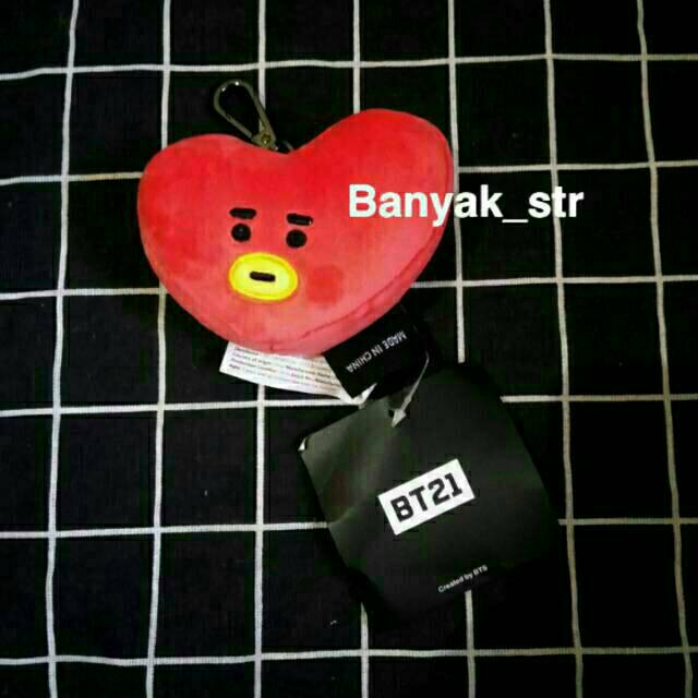 Gantungan กระเป๋า CHARM COOKY TATA BT21 / พวงกุญแจตุ๊กตา KOYA RJ SHOOTY TATA COOKY TATA BT21