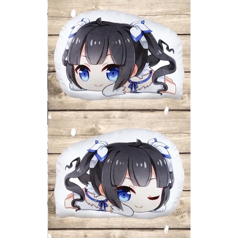 กอดหมีอะนิเมะ Hestia danmachi พร้อมรูปถ่าย 2 ด้าน 22-50 ซม./ หมอนนอน Danmachi hestia