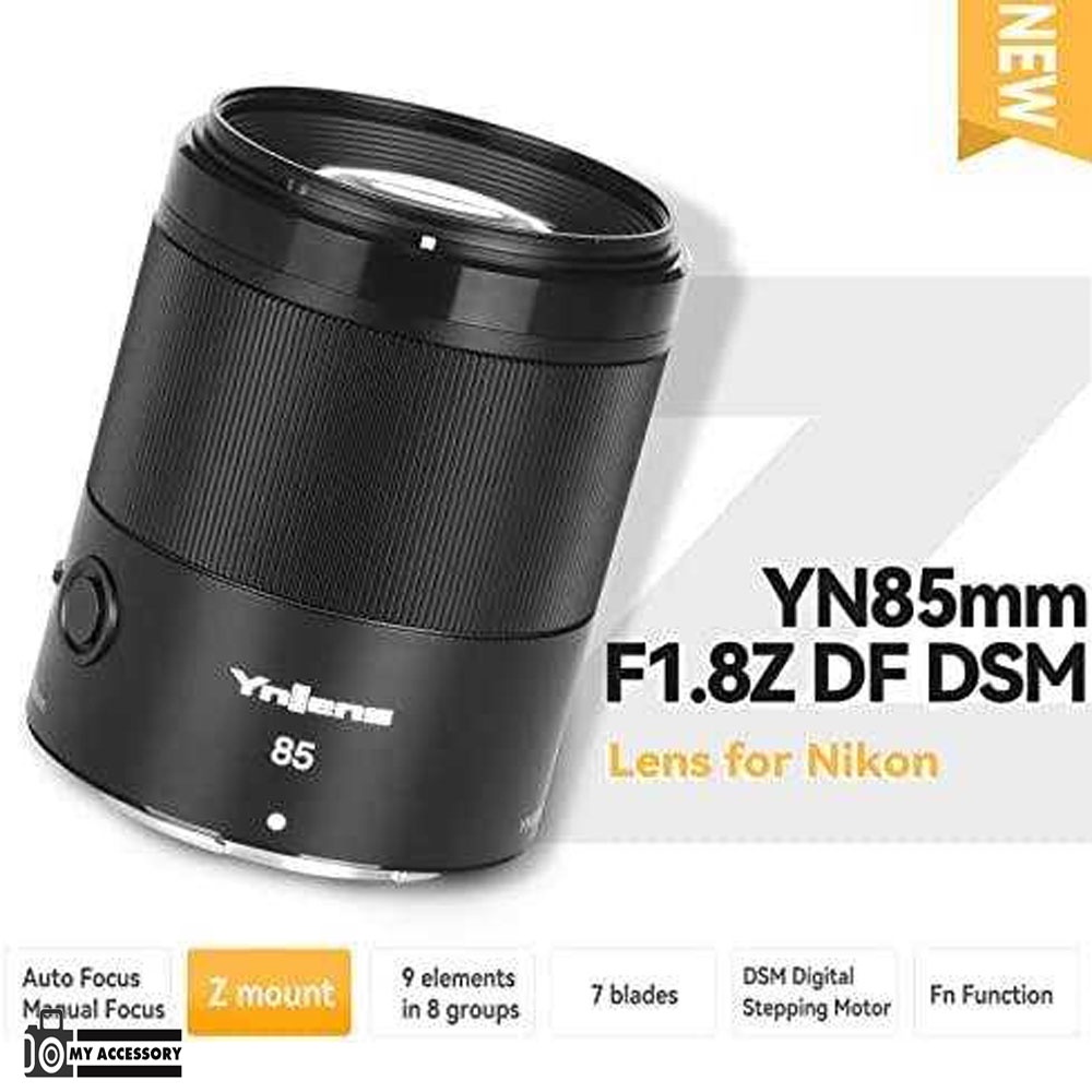 YONGNUO LENS รุ่น YN85MM F1.8Z DF DSM  For Nikon Z mount  พร้อมส่งในไทย ประกันศูนย์ 1 ปี