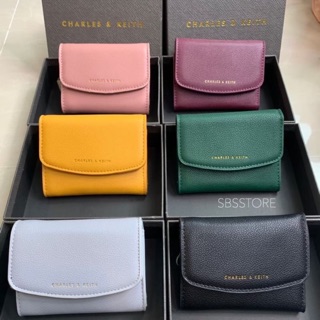 ส่งฟรี! กระเป๋าสตางค์ CHARLES &amp; KEITH FRONT FLAP SHORT WALLET