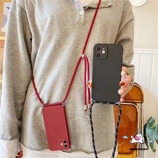 เคสโทรศัพท์มือถือ พร้อมสายคล้องคอ สําหรับ Iphone 6 6 S Plus 7 8 Plus 11 12 Xr Xs Max 11pro Max