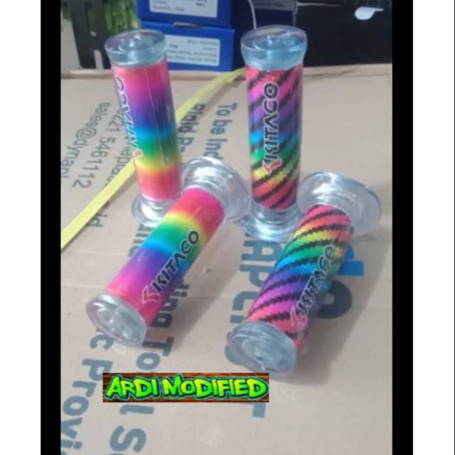 Hanfat - ปลอกแฮนด์ kitaco สีรุ้ง