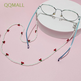 Qqmall สายโซ่คล้องแว่นตาป้องกันใบหน้าและแว่นตาคริสตัล