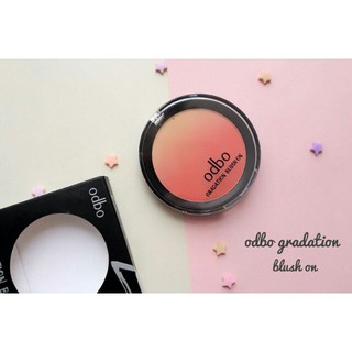 *ของแท้* บลัชออน odbo gradation blush on od159