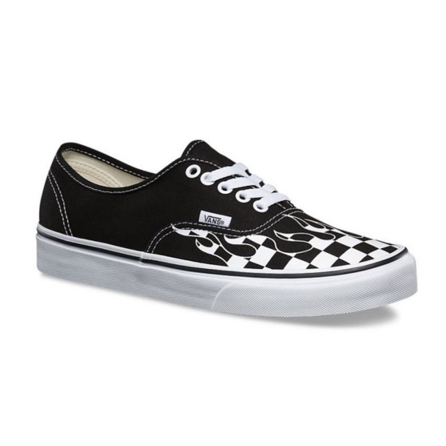 vans checkered flame shoes