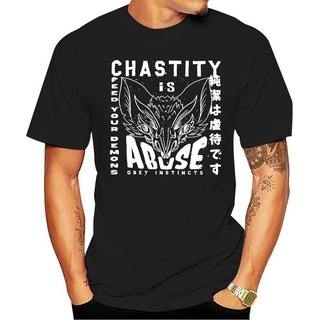 เสื้อยืดแขนสั้นลําลอง ผ้าฝ้าย 100% พิมพ์ลาย Chastity Is Abuse 4XL 5XL 6XL แฟชั่นสําหรับผู้ชาย