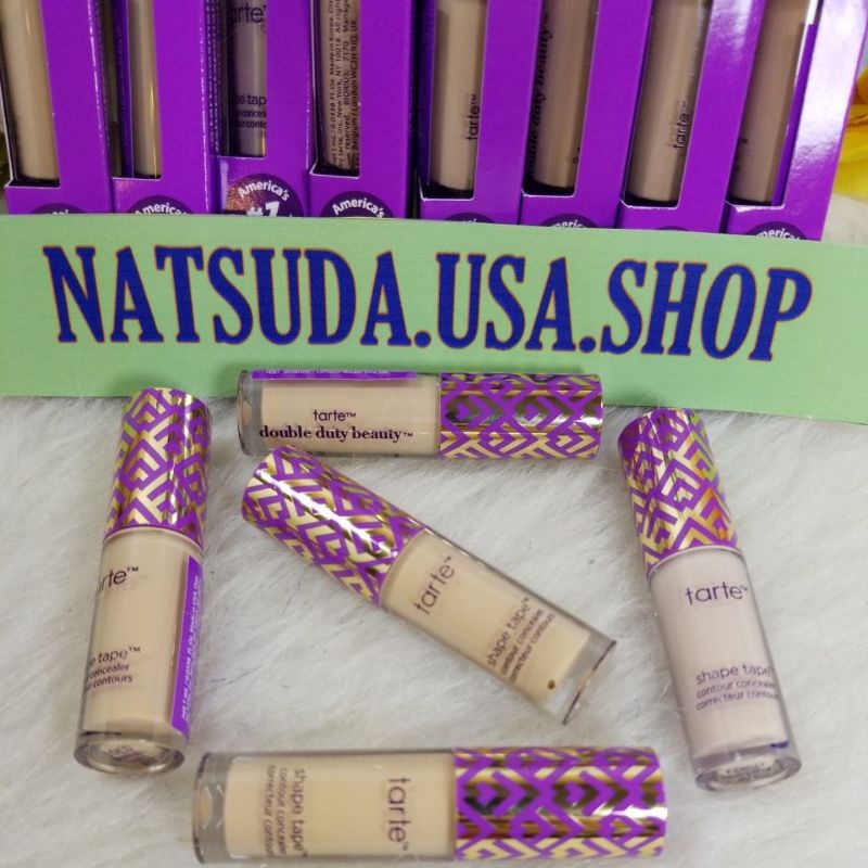 tarte shape tape concealer size 1 ml และ  glow a want และิset duo concelor+bright