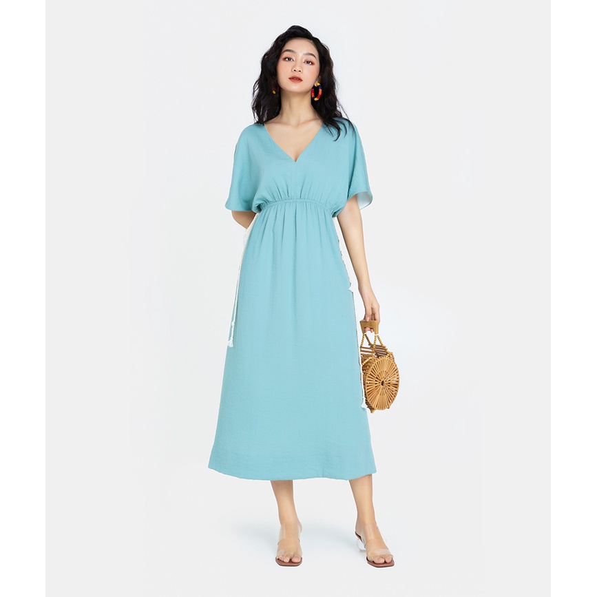 HNOSS - เดรส Midi คอเต่าปิดไหล่ - DDA009