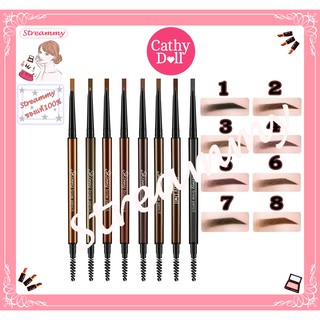 Cathy Doll Skinny Brow Pencil 0.03g เคทีดอลล์ สกินนี่ บราว ดินสอเขียนคิ้วหัวเล็ก.