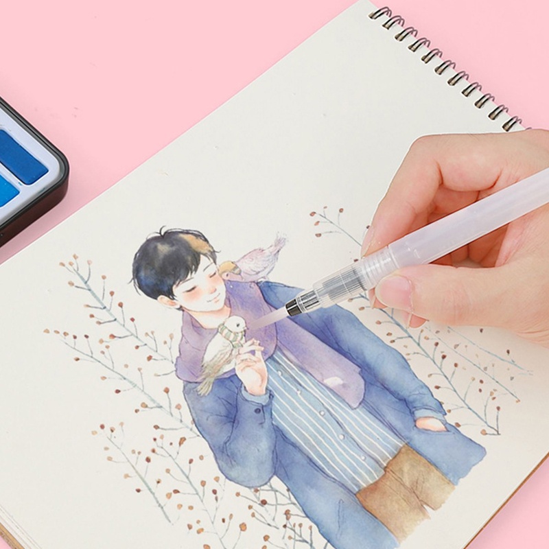 ปากกาแปรงน้ํา หัวนุ่ม สร้างสรรค์ สําหรับนักเรียน วาดภาพระบายสีน้ํา 3 ชิ้น ราคา ถูกที่สุด ดีลบีเคเค แกลเลอรีภาพที่ 6