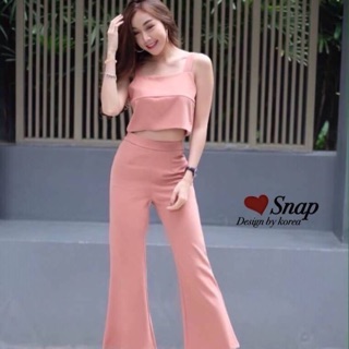 Set เสื้อสายเดี่ยวคอเหลี่ยม