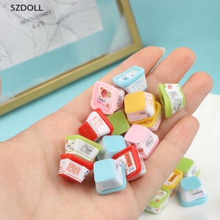 [cxSZDOLL]  10pcs 1/12 Dollhouse Miniature Pretend Food Dollhouse Sundae Ice Cream Cup  DOM