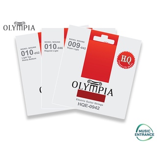 Olympia HQ Series สายกีต้าร์ไฟฟ้า Olympia High Quality (H.Q.) Electric Nickle Wound เบอร์ 9 10 11  HQE0942 HQE1046