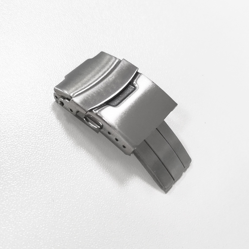 หัวเข็มขัดนาฬิกาข้อมือ สเตนเลส 304 แบบพับได้ 18 มม. 20 มม. 22 มม. 24 มม. สําหรับ Seiko