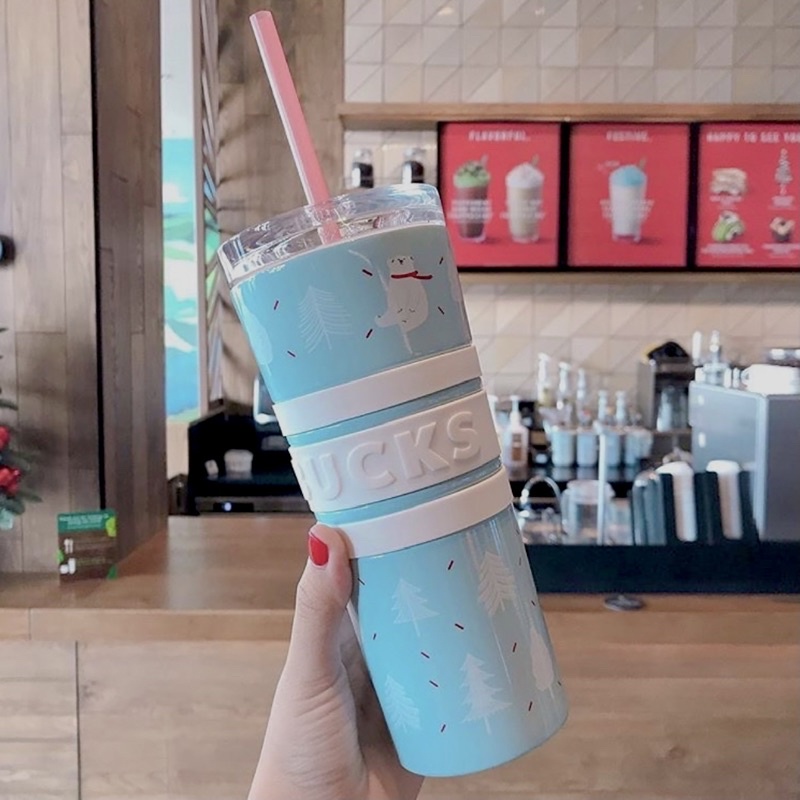 [STARBUCKS THAILAND] - 2019 HOLIDAY SS POLAR BEARS PHINNEY COLD CUP 16oz