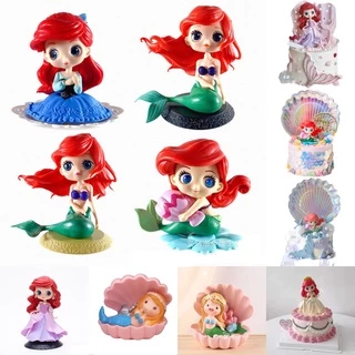 Seashell ตุ๊กตาเจ้าหญิงเงือกสําหรับตกแต่งเค้กวันเกิด
