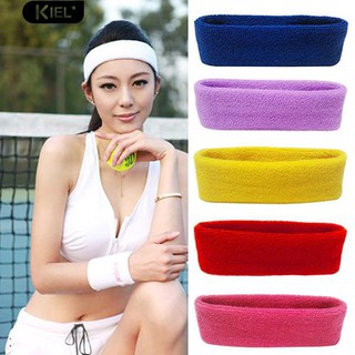 ※แฟชั่นผู้ชายกีฬา Sweatband Sweepband แถบศีรษะโยคะ Gym Stretch Head วงผม