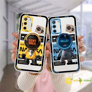 เคสใส ลายนักบินอวกาศ For Samsung A03 A51 A32 A52 A12 A03S A10S A50 A20S J7 Prime A02S A20 A50S A10 A30S A52S A30 M12 M01S A125 F12 M10S M40S A515F A207F M02S A025 F02S 11 12 13  7 8 6 Plus NASA คุณภาพสูง สําหรับ เคสโทรศัพท์มือถือ