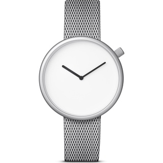 นาฬิกาข้อมือชายหญิง,Minimal,ORE 06 MATTE STEEL ON A GERMAN-MADE MILANESE MESH BAND