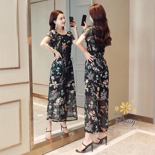 Sale ลดล้างสต็อค # จั๊มสูท Jumpsuit ผ้าบาง ทรงสวย ใส่เที่ยวได้ สวยๆ เก๋ๆ น่ารัก ชุดจั๊ม แฟชั่น น่ารัก ใส่สบาย มากๆ คอกลม