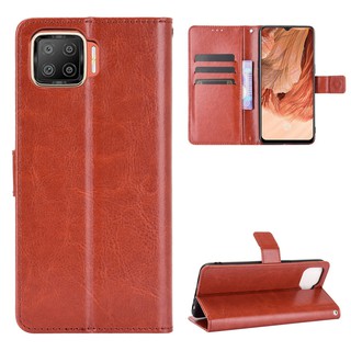 เคส สำหรับ Oppo A73 2020 Case Flip PU Leather Phone Casing Oppo A73 A 73 OppoA73 สีดำ