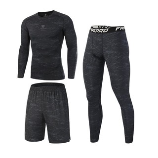 Fannai เสื้อยืดแขนยาวกางเกงกีฬา  สำหรับผู้ชาย whole set for 3pcs FN17C-FN03D-FN04C