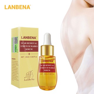 LANBENA สิวแผลเป็นลบเซรั่มรักษาสิว Remover เครื่องหมายยืดป้องกันสิวรูขุมขนหดตัวสิวหัวดำไวท์เทนนิ่งครีมดูแลผิว