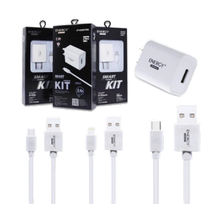 โปรโมชั่น : Energy Adapter ชาร์จเร็ว 2.4Aหัวชาร์จ  สายชาร์จ MicroType-cสำหรับ iPhoneUSB2.4Aใช้กับAndroidได้