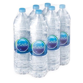 Crystal น้ำดื่มคริสตัลขนาด 1500 ml แพ็ค6ขวด