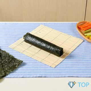 เสื่อม้วนซูชิแบบไม้ ที่ม้วนซูชิ เครื่องมือโอนิกิริ ทำจากไม้ไผ่ ม่านไม้ไผ่ Sushi Bamboo Roller