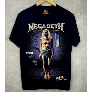 เสื้อวง วินเทจ แขนสั้น มือหนึ่ง แท้ MEGADETH ☠️