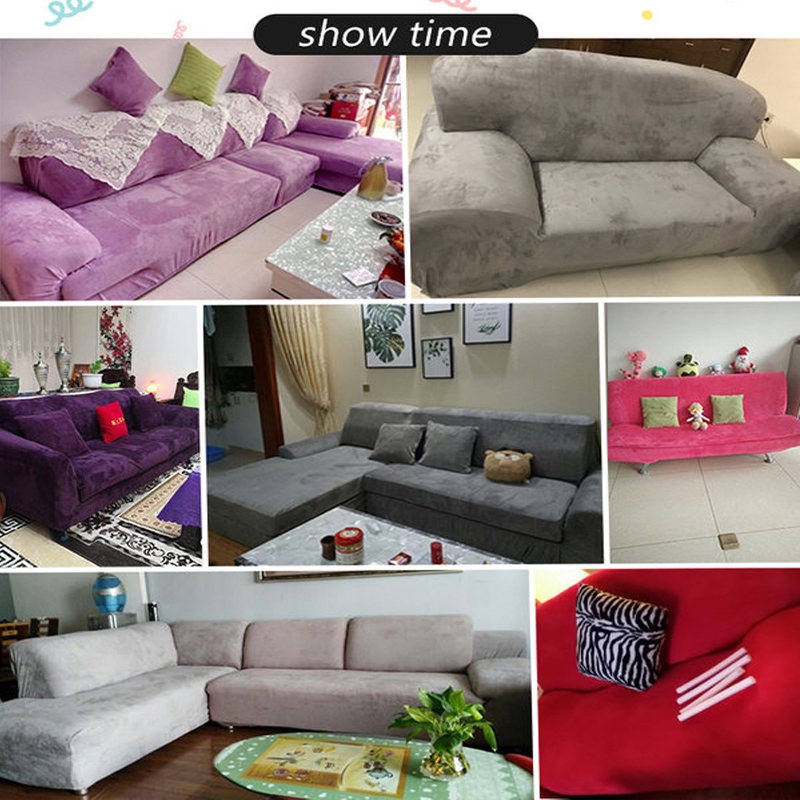 ♥COD♥ผ้าพลัฌ 1/2/3/4ที่นั่ง ผ้าหุ้มโซฟา เอนกาย โซฟานุ่ม ป้องกันฝุ่น ยืดหยุ่น ห้องนั่งเล่น - รูปที่ 3