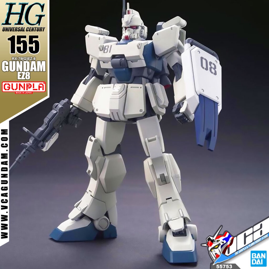 VCA 8️⃣ BANDAI GUNPLA HIGH GRADE UNIVERSAL CENTURY HGUC HG GUNDAM EZ8 ประกอบ หุ่นยนต์ โมเดล กันดั้ม 