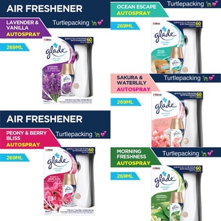 พร้อมส่ง 5กลิ่น🎏 ถูกที่สุด Glade Automatic Spray Freshener เครื่องพ่นปรับอากาศอัตโนมัติ 269ml 🦋(เครื่อง+รีฟิล+ถ่าน2เม็ด)
