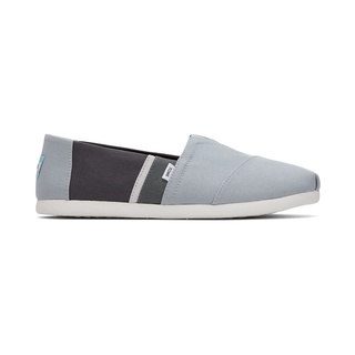 TOMS รองเท้าลำลองผู้ชาย สลิปออน รุ่น Alpargata Stone Grey Canvas Color Block  (B) รองเท้าลิขสิทธิ์แท้