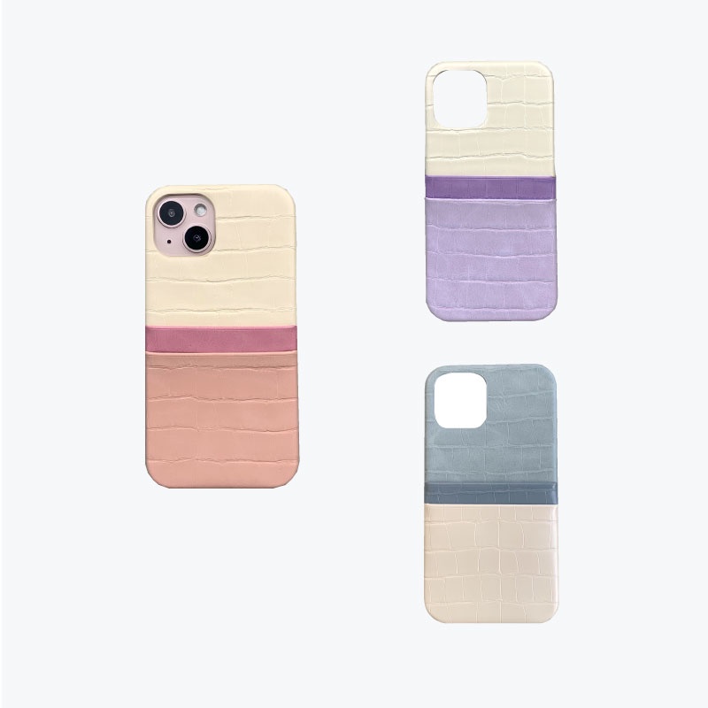 Iphone 1313pro13promax TRIO 3 color เคสหนังใส่บัตร เคสปิดหัว-เปิดท้าย ...