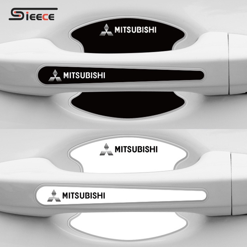 Sieece กันรอยประตูรถยนต์ ฟิล์มกันรอยมือจับประตูรถยนต์ สำหรับ Mitsubishi Mirage Triton Attrage Lancer Xpander