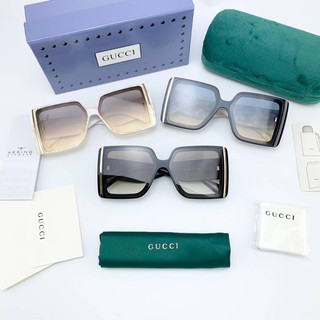 แว่นตากันแดด กุชชี่ Sunglasses คุณภาพดีที่สุด 1:1 กันแดดเต็มประสิทธิภาพ UV400 Full Set Box ถ่ายสดจากสินค้าจริง100%
