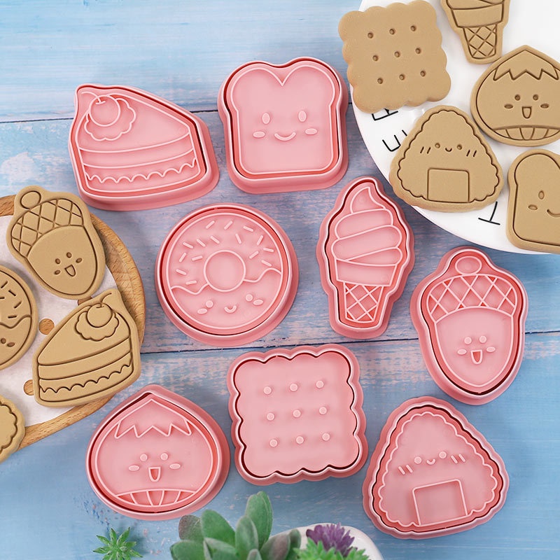 8 ชิ้น / เซต การ์ตูน ขนม อาหาร รูปร่าง บิสกิต แม่พิมพ์ เกาลัด สน กรวย ข้าวปั้น ขนมปังปิ้ง คุกกี้ ตัด แม่พิมพ์ฟองดองท์ เค้ก เครื่องมืออบ ราคา ถูกที่สุด ดีลบีเคเค แกลเลอรีภาพที่ 5