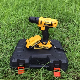 [[ส่งฟรี ไม่ต้องใส่โค้ด]] DEWALT สว่านไร้สาย 149V. รุ่น3ระบบ เจาะเหล็ก ไม้ ขันน็อต กระแทก แรงดันไฟฟ้า18 V ปรับได้ 2 สปีด